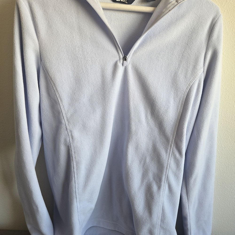 Lands' End Women’s Light Lavender Half-Zip Pullover
